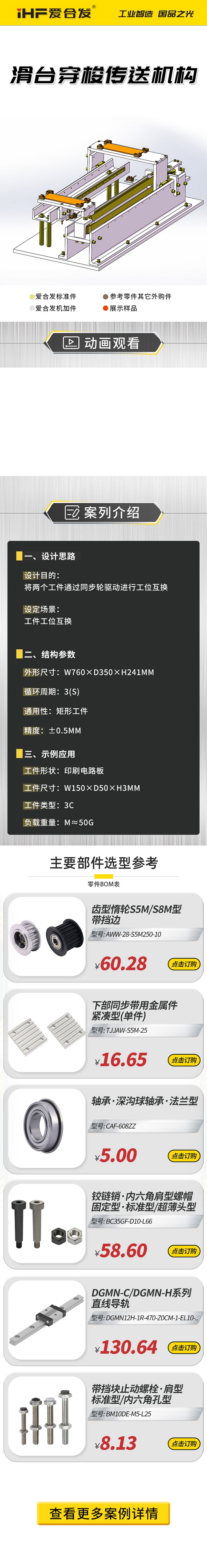 案例剖析：愛合發(fā)滑臺穿梭傳動機構(gòu)！